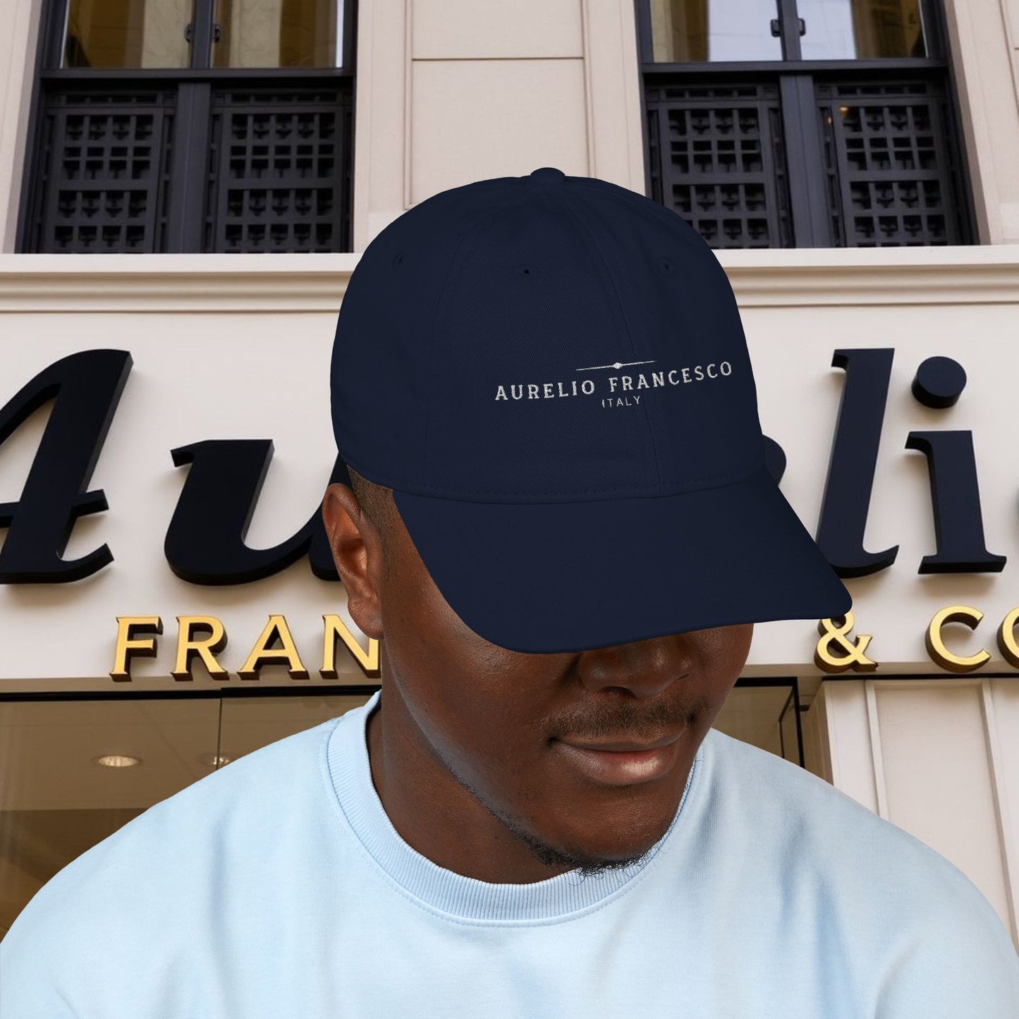 Aurelio Francesco Organic Baseball Cap (Embroidery)