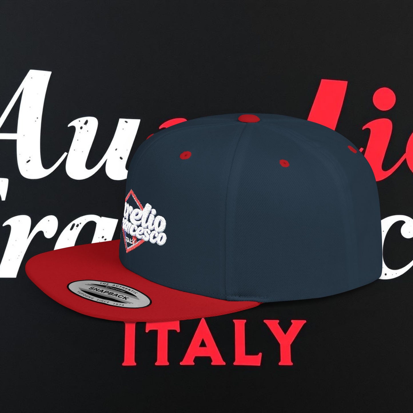 Aurelio Francesco - Flat Bill Snapback Cap
