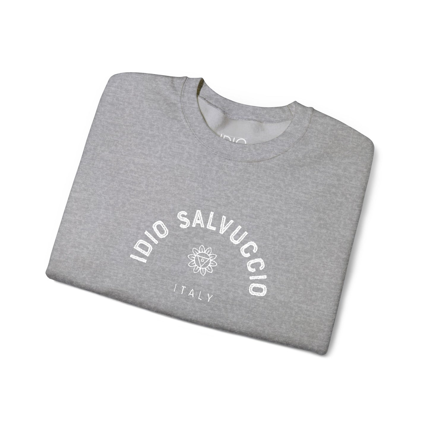 Idio Salvuccio Unisex Crewneck Sweatshirt - Vintage Italian Graphic