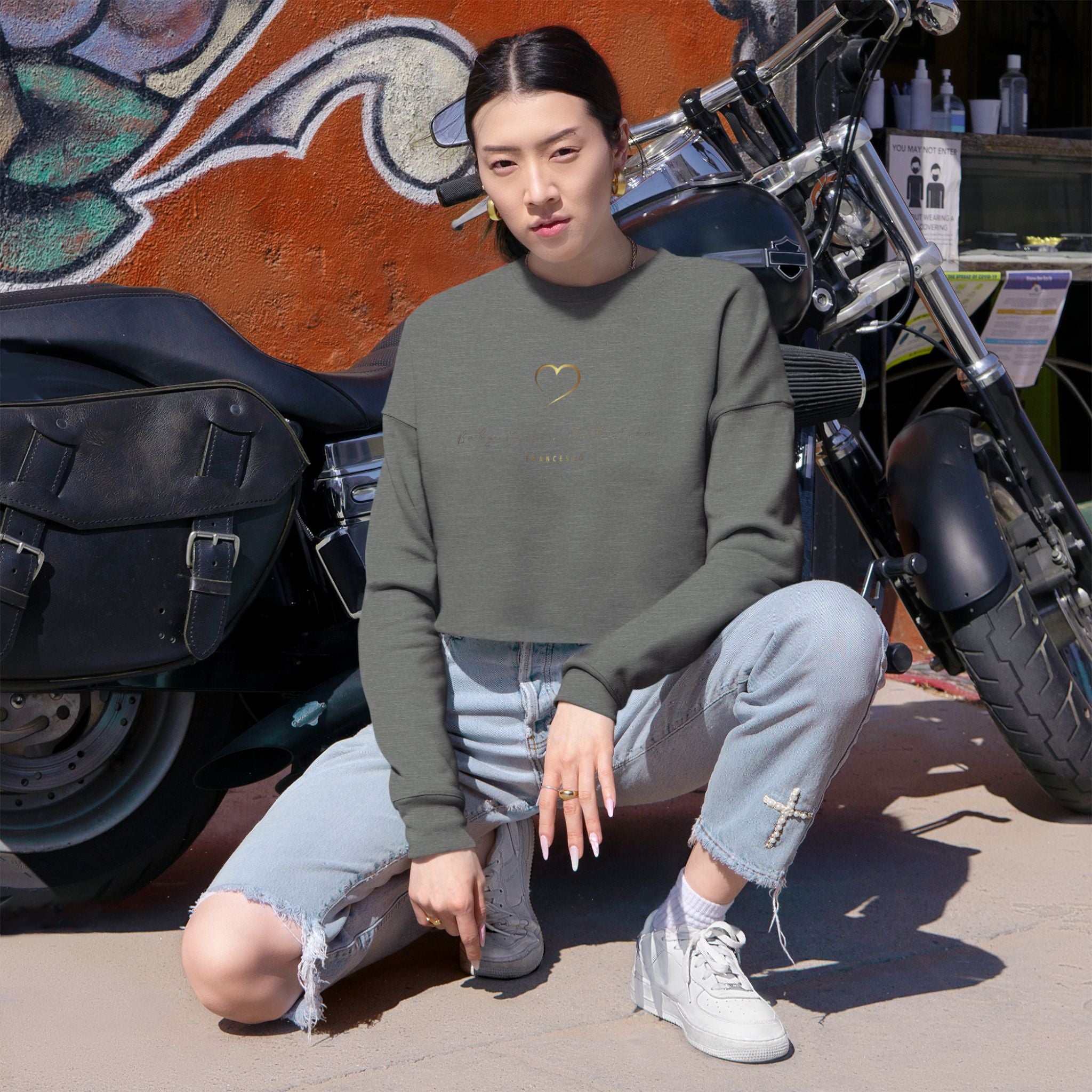 BabyGurl'z Collection Cropped Sweatshirt Sexy Soft Comfortable Women's