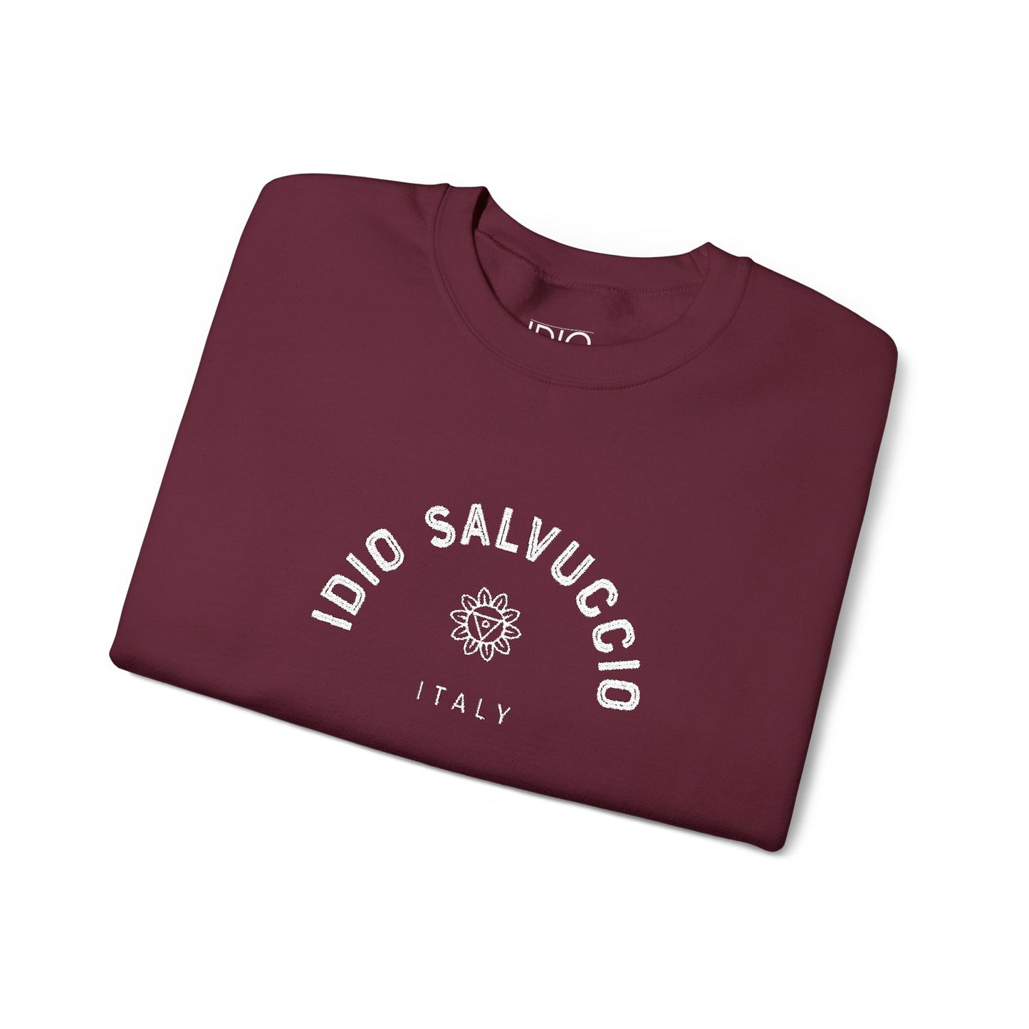 Idio Salvuccio Unisex Crewneck Sweatshirt - Vintage Italian Graphic