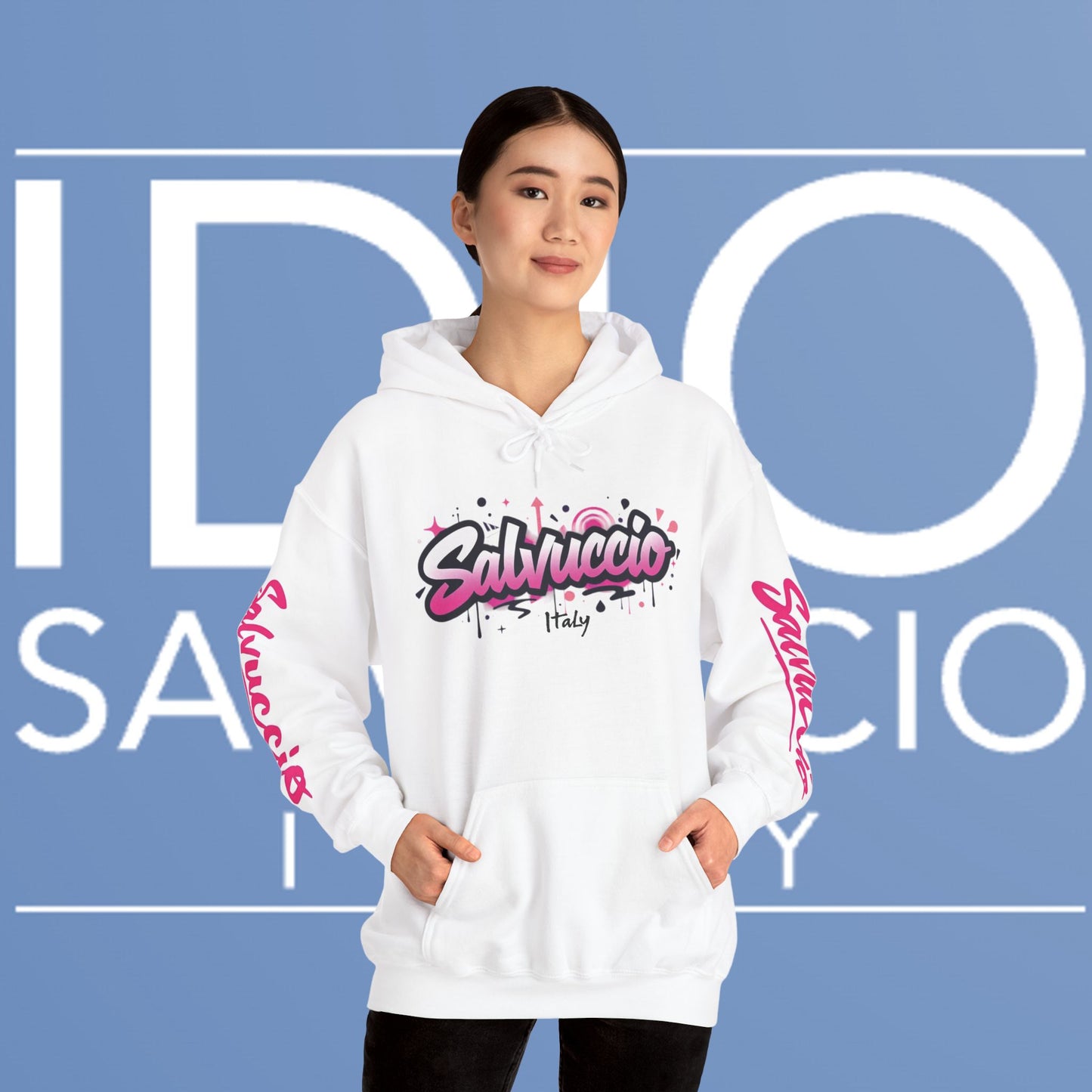 Idio Salvuccio Lion Graffiti Hooded Sweatshirt