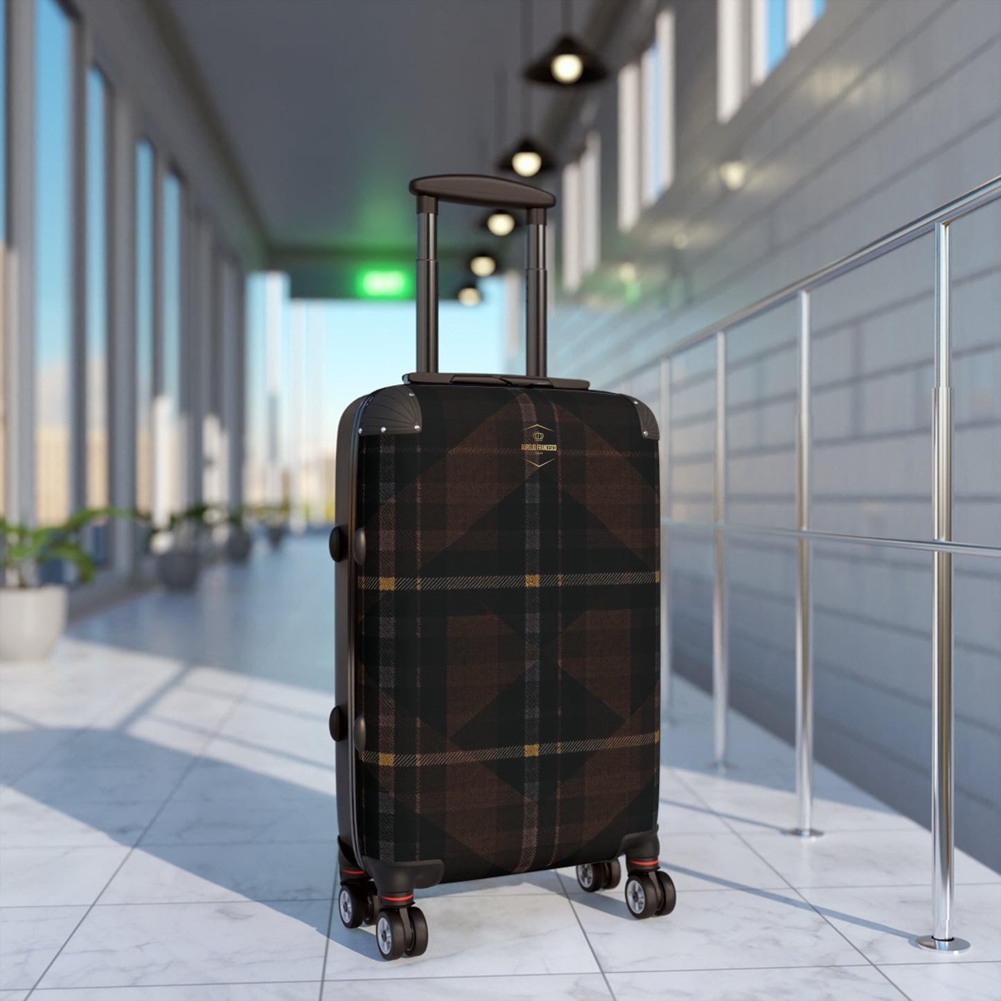 Aurelio Francesco Stylish Plaid Luggage for Adventure and Vacations