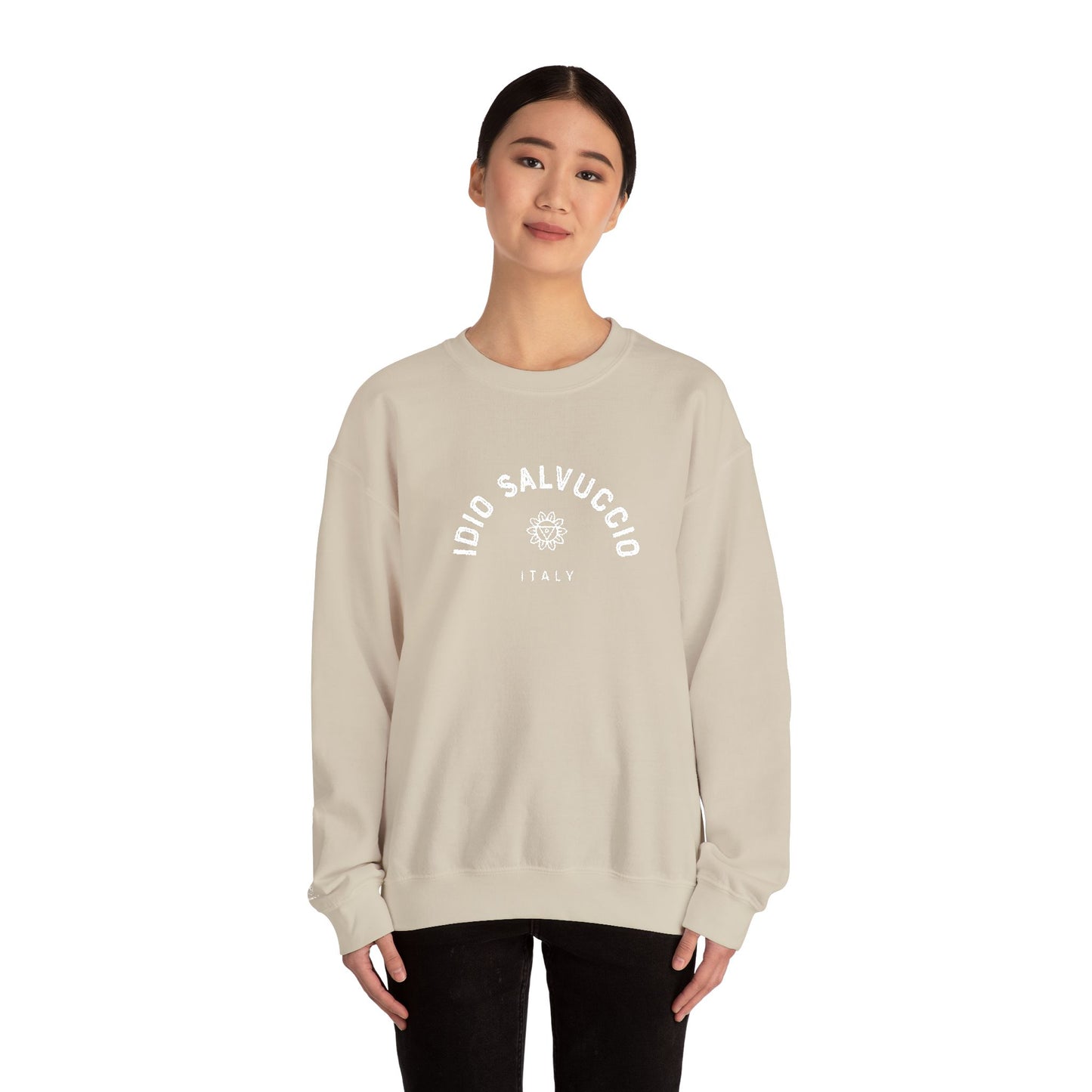 Idio Salvuccio Unisex Crewneck Sweatshirt - Vintage Italian Graphic