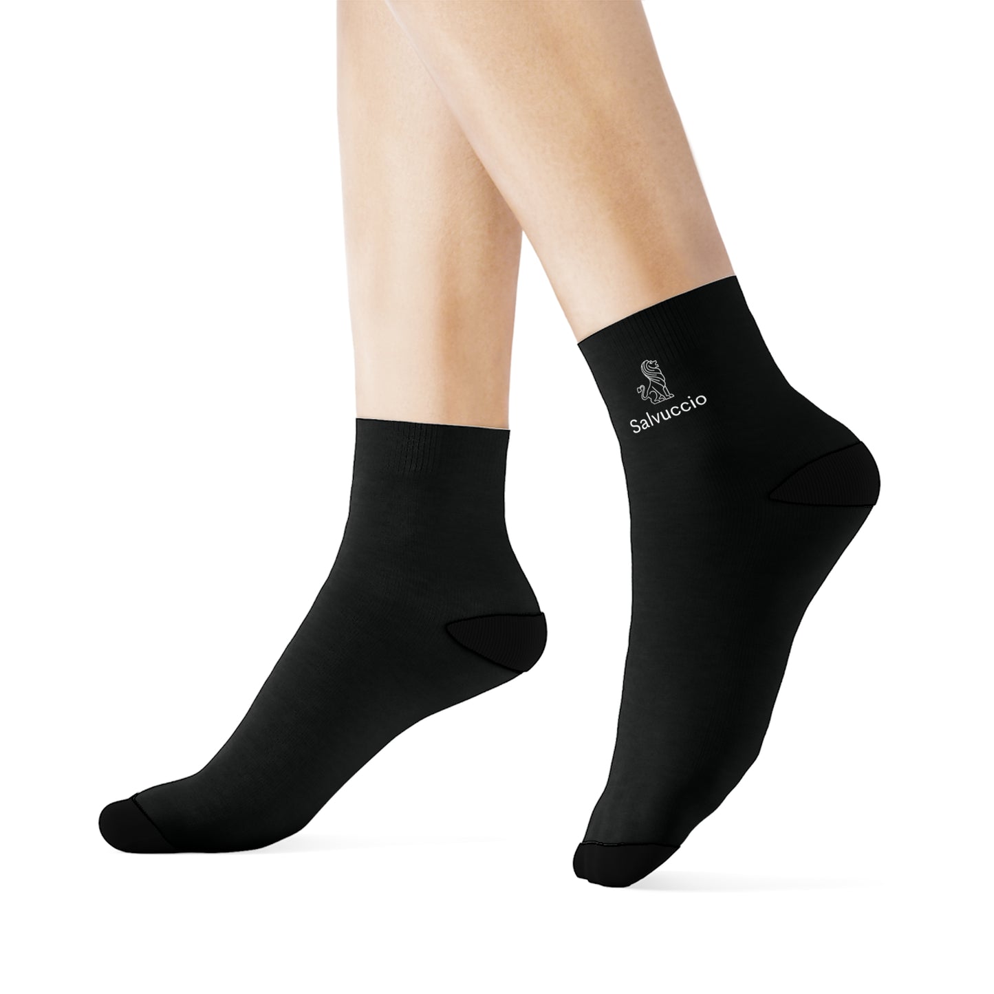 Idio Salvuccio Stylish Black Crew Socks