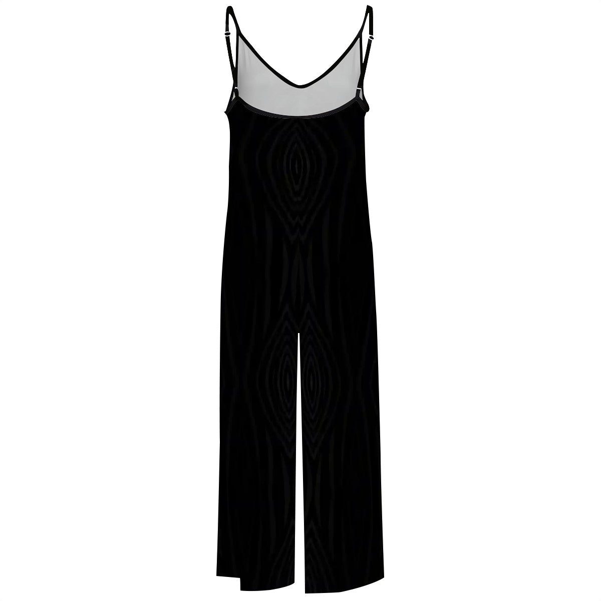 BabyGurl'z Collection: Women's black pinstripe casual jumpsuit.