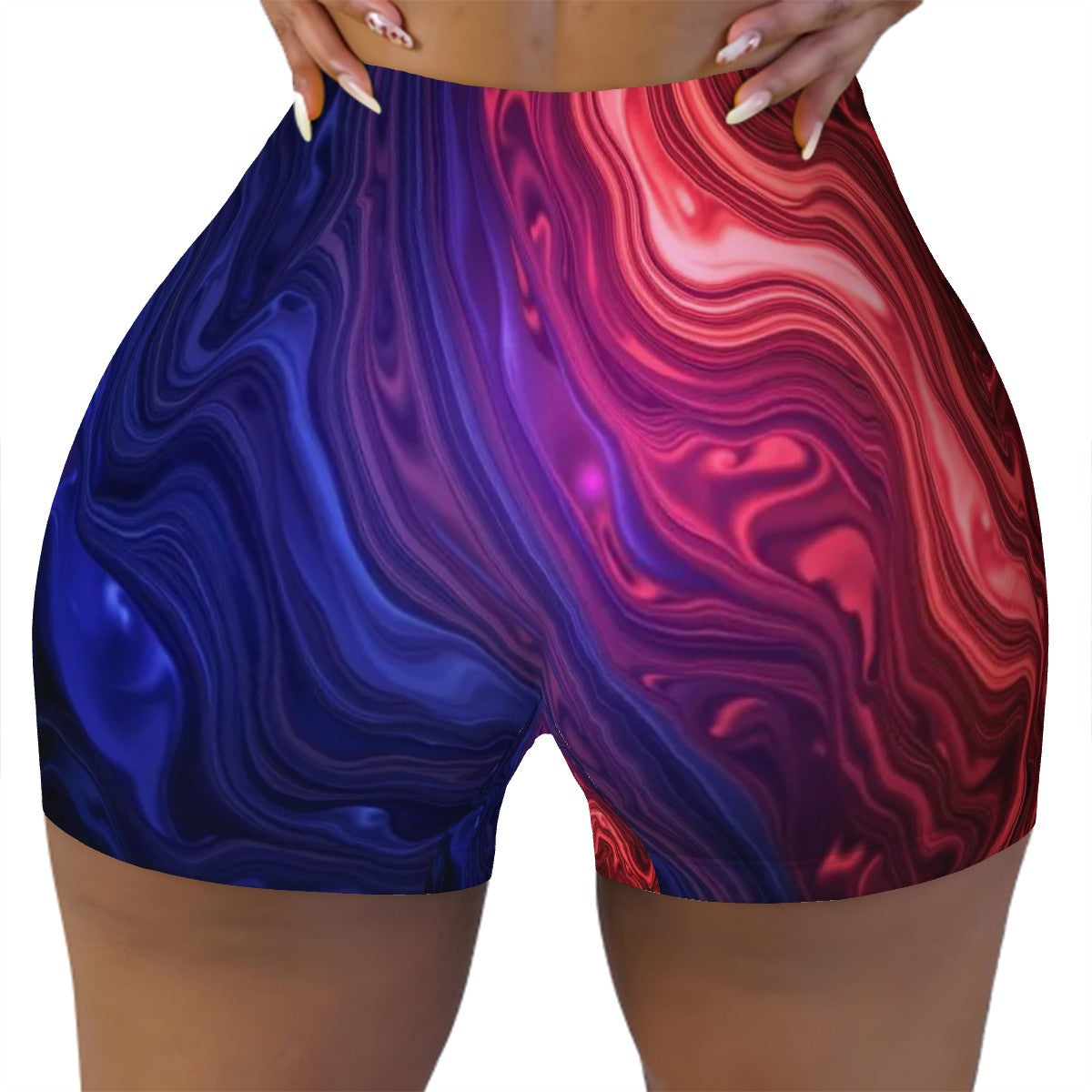 Sweetie's Collection: Women's Athletic Shorts with Abstract Patterns