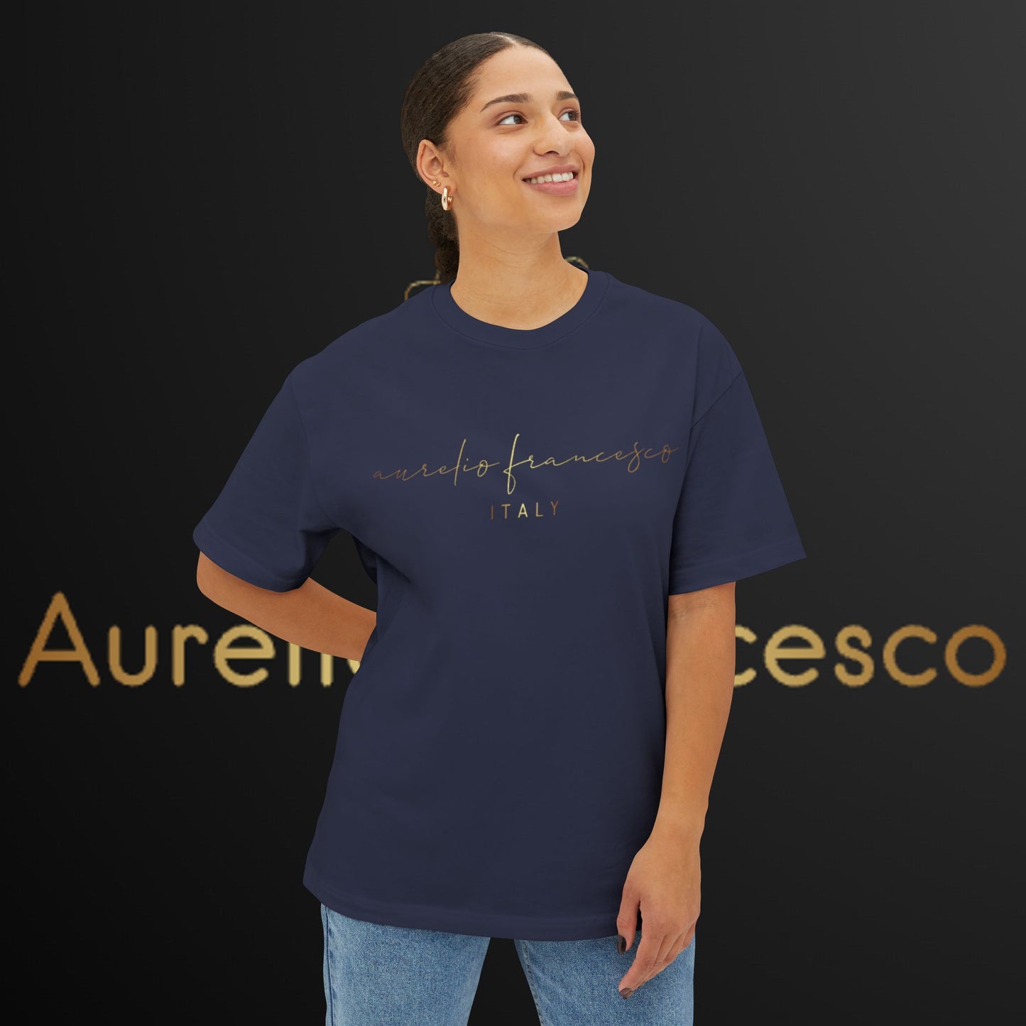 Aurelio Francesco  Oversized Boxy Tee