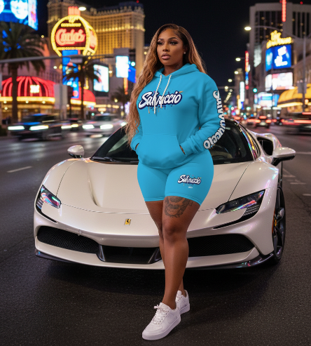 Idio Salvuccio Athletic Graffiti Shorts for Women