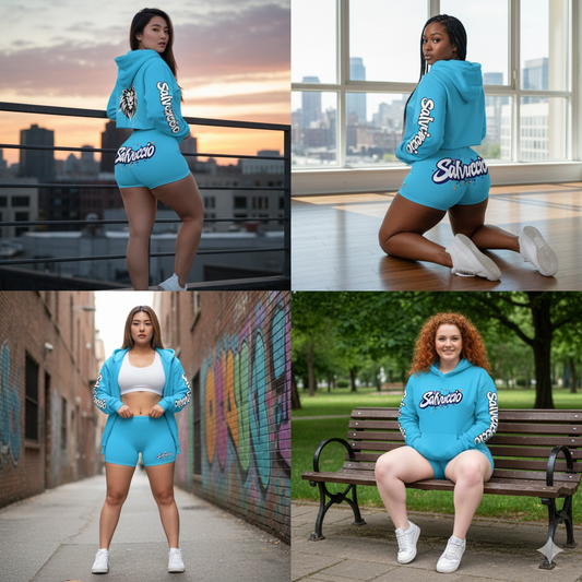 Idio Salvuccio Athletic Graffiti Shorts for Women