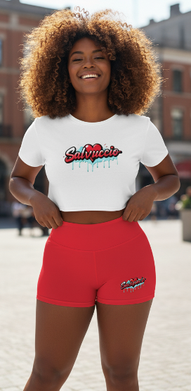 Idio Salvuccio Athletic Graffiti Shorts for Women