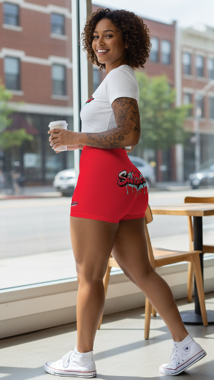 Idio Salvuccio Athletic Graffiti Shorts for Women