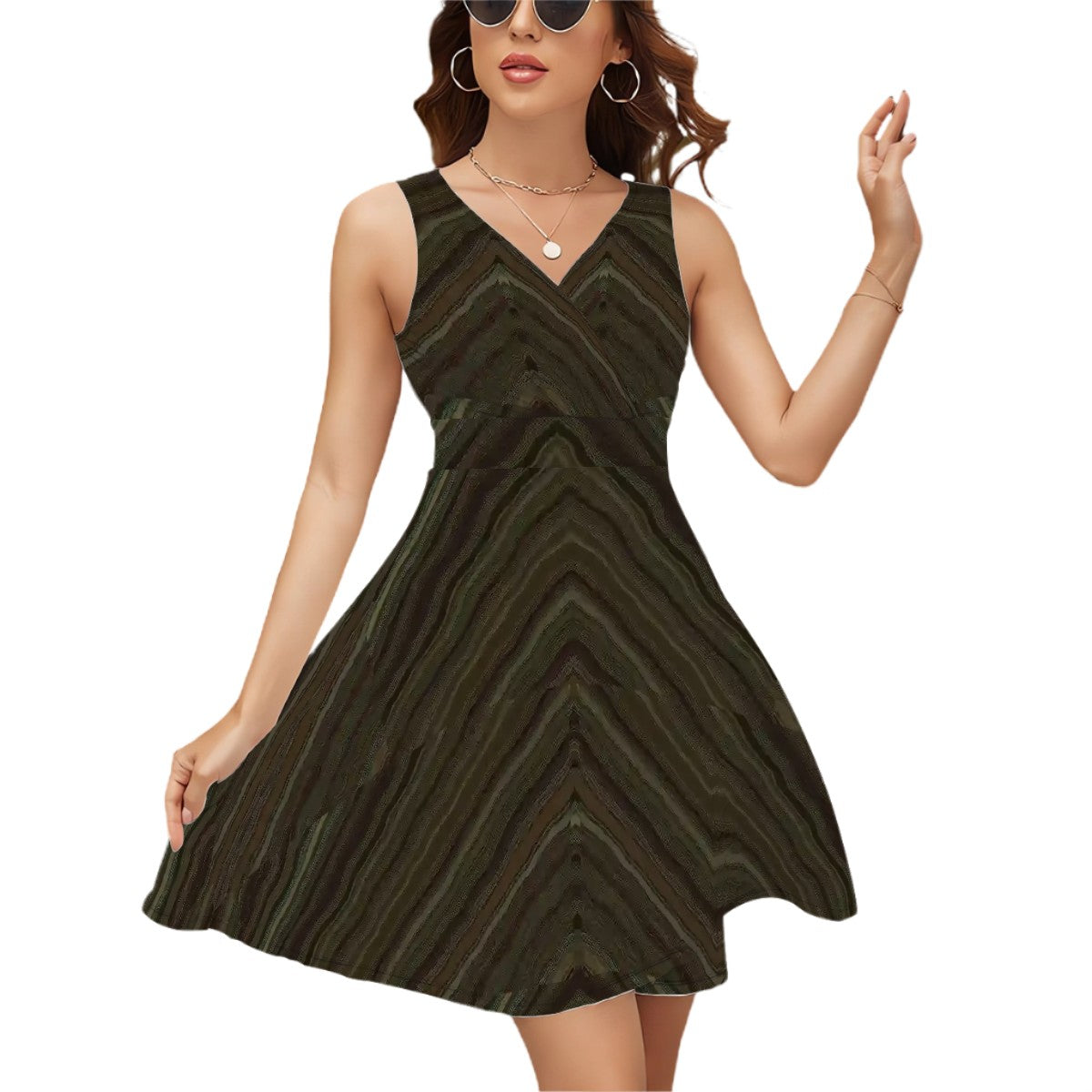 BabyGurl'z Collection Sleeveless V Neck Dress