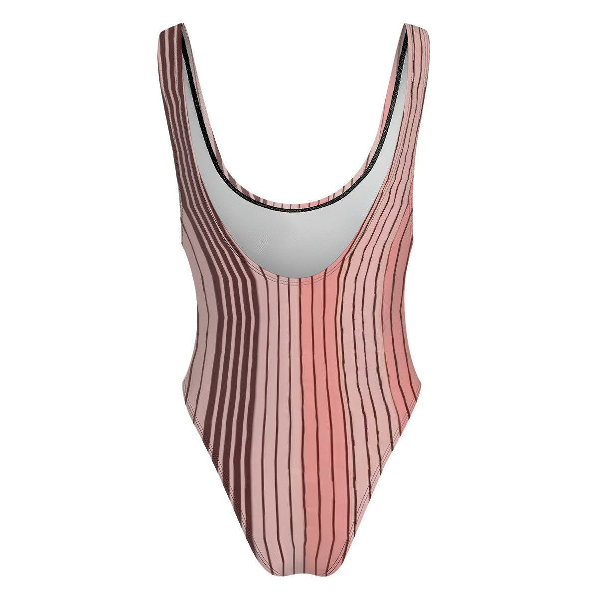 Aurelio Francesco pinstripe one-piece swimsuit.