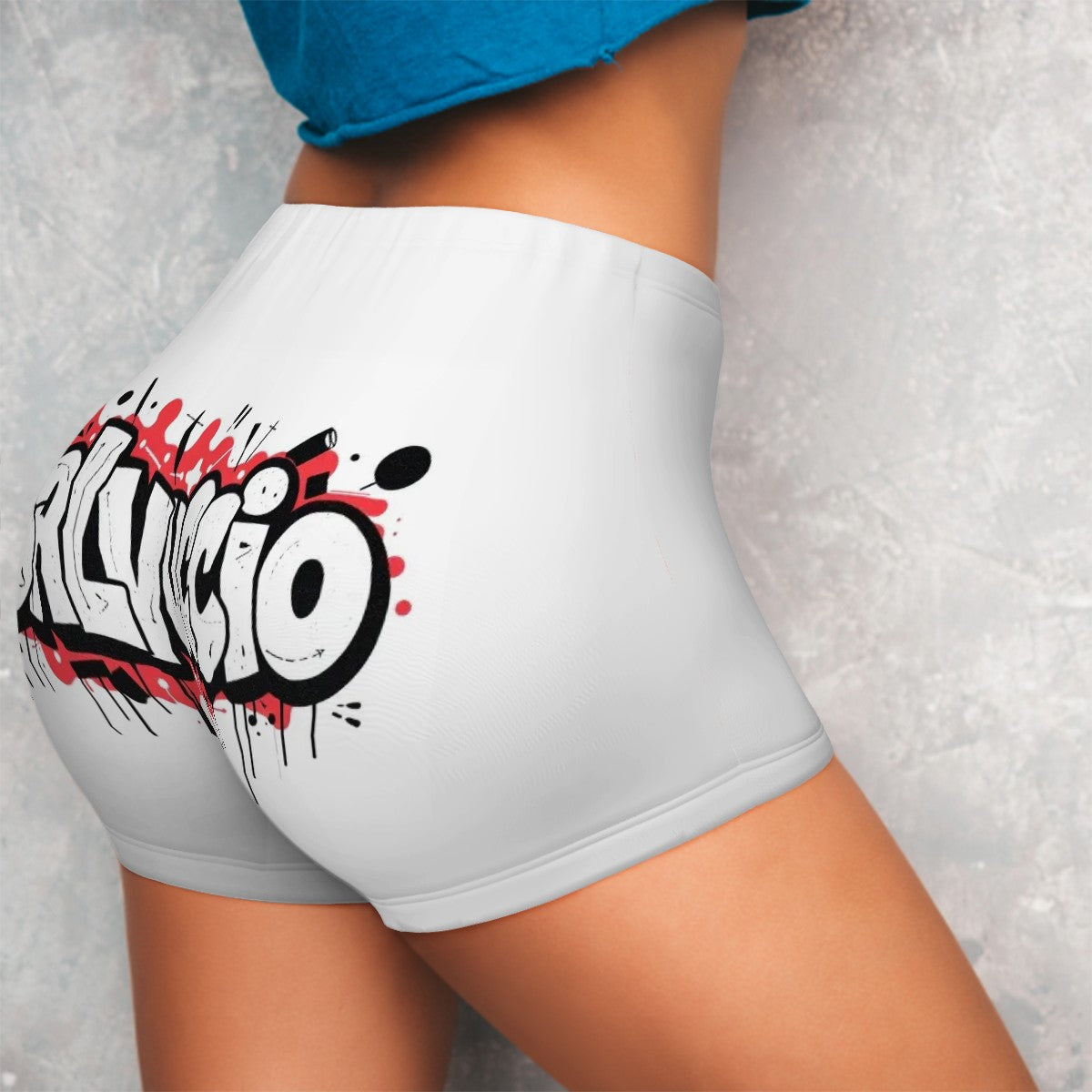 Idio Salvuccio Athletic Graffiti Shorts for Women