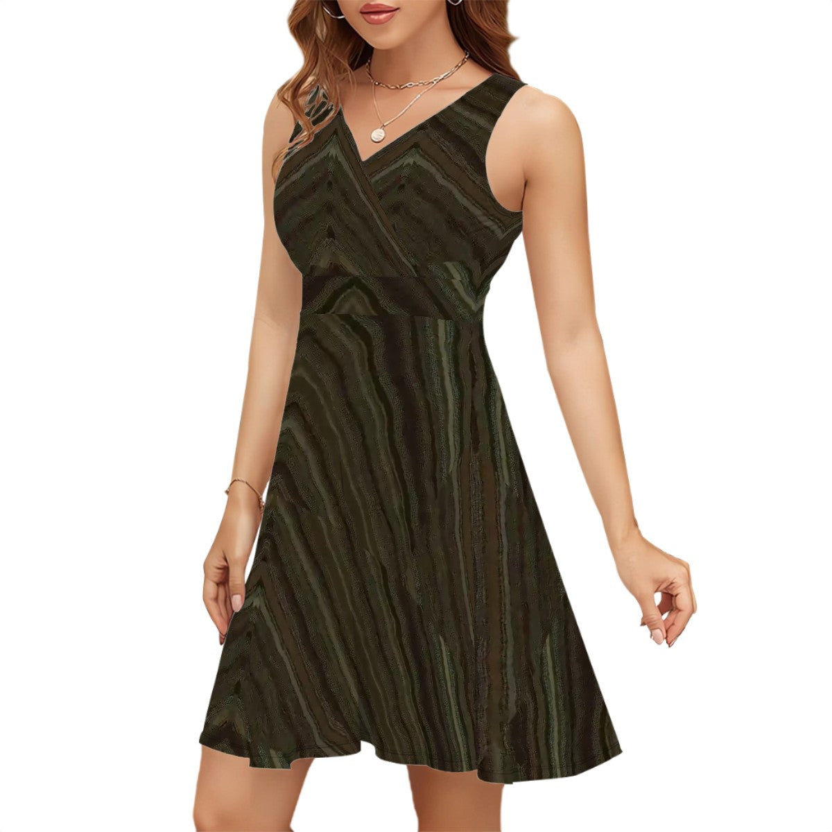 BabyGurl'z Collection Sleeveless V Neck Dress