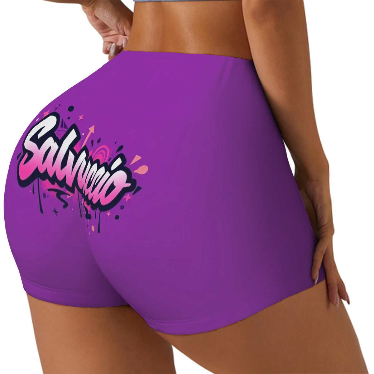 Idio Salvuccio Athletic Graffiti Shorts for Women