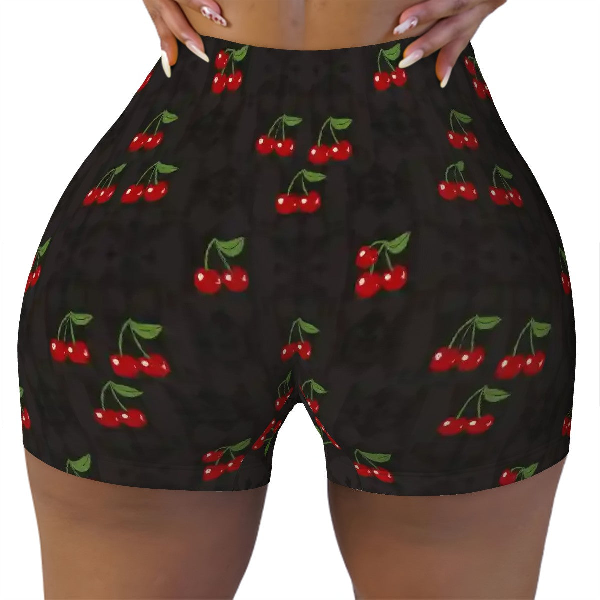 Sweetie's Collection Women's Athletic Shorts Cherries Pattern