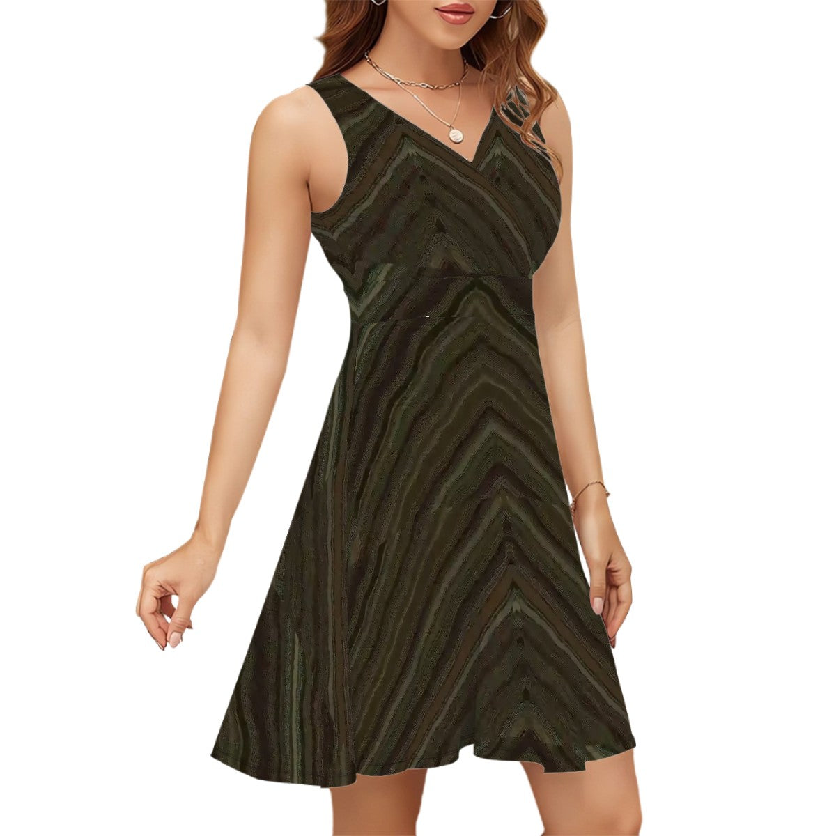 BabyGurl'z Collection Sleeveless V Neck Dress