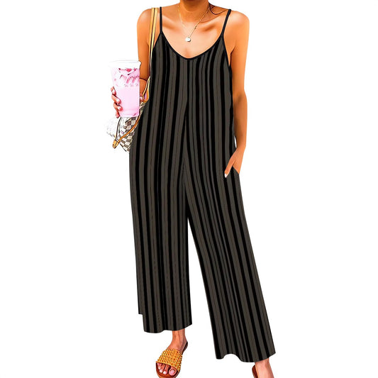 BabyGurl'z Collection: Sexy pinstripe casual jumpsuits for women.
