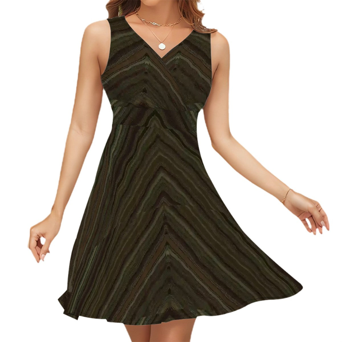 BabyGurl'z Collection Sleeveless V Neck Dress