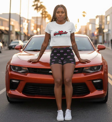 Idio Savuccio Athletic Graffiti Shorts for Women