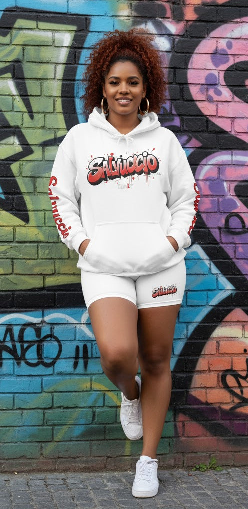 Idio Salvuccio Athletic Graffiti Shorts for Women